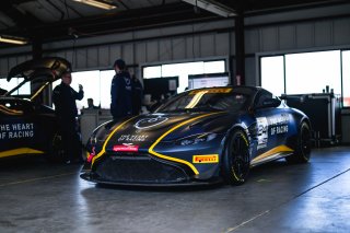 #24 Aston Martin Vantage AMR GT4 of Gray Newell and Roman De Angelis, Heart of Racing Team, GT4 America, Pro-Am, SRO America, Sonoma Raceway, Sonoma, CA, April 2024
 | Fred Hardy | www.FredHardyPhoto.com for SRO America &copy;2024
