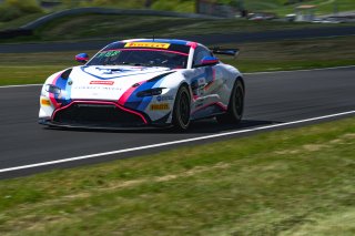 #13 Aston Martin Vantage AMR GT4 of Todd Parriott and Tom Dyer, Flying Lizard Motorsports, GT4 America, Pro-Am, SRO America, Sonoma Raceway, Sonoma, CA, April 2024
 | Fred Hardy | www.FredHardyPhoto.com for SRO America &copy;2024