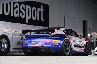 #052 Porsche 718 Cayman GT4 RS Clubsport of David Peterman and Lee Carpentier, NOLSPORT, GT4 America, Am, SRO America, Sonoma Raceway, Sonoma, CA, April 2024
 | Fred Hardy | www.FredHardyPhoto.com for SRO America ©2024