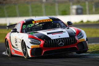 #34 Mercedes-AMG GT4 of Demi Chalkias and Jake Cowden, JMF Motorsports, GT4 America, Silver, SRO America, Sonoma Raceway, Sonoma, CA, April 2024
 | Fred Hardy | www.FredHardyPhoto.com for SRO America ©2024