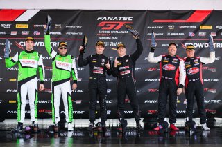 Podium SRO America, Sonoma Raceway, Sonoma, CA, April 2024
 | Fred Hardy | www.FredHardyPhoto.com for SRO America ©2024