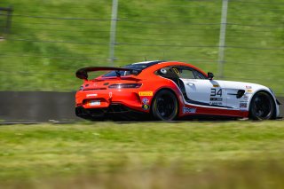 #34 Mercedes-AMG GT4 of Demi Chalkias and Jake Cowden, JMF Motorsports, GT4 America, Silver, SRO America, Sonoma Raceway, Sonoma, CA, April 2024
 | Fred Hardy | www.FredHardyPhoto.com for SRO America &copy;2024