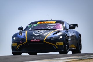 #24 Aston Martin Vantage AMR GT4 of Gray Newell and Roman De Angelis, Heart of Racing Team, GT4 America, Pro-Am, SRO America, Sonoma Raceway, Sonoma, CA, April 2024
 | Fred Hardy | www.FredHardyPhoto.com for SRO America ©2024
