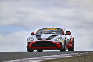 #4 Aston Martin Vantage AMR GT4 of Braydon Arthur and Mike David Ortmann, JMF Motorsports, GT4 America, Silver, SRO America, Sonoma Raceway, Sonoma, CA March 28-30, 2025
 | Fred Hardy | www.FredHardyPhoto.com for SRO ©2025