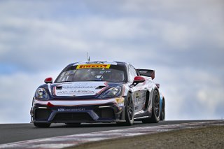 #77 Porsche 718 Cayman GT4 RS Clubsport of Danny Dyszelski and Alex Ellis, VPX Motorsport, GT4 America, Silver, SRO America, Sonoma Raceway, Sonoma, CA March 28-30, 2025
 | Fred Hardy | www.FredHardyPhoto.com for SRO &copy;2025