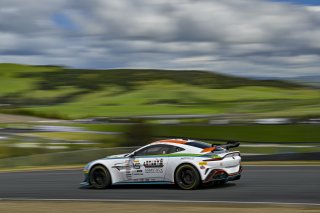 #15 Aston Martin Vantage AMR GT4 of Adrian Comstock and Thomas Merrill, Archangel Motorsports, GT4 America, Pro-Am, SRO America, Sonoma Raceway, Sonoma, CA March 28-30, 2025
 | Fred Hardy | www.FredHardyPhoto.com for SRO ©2025