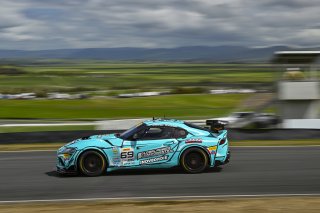 #69 Toyota Gazoo Racing GR Supra GT4 EVO2 of Anthony McIntosh and Parker Thompson, JTR Motorsports Engineering, GT4 America, Pro-Am, SRO America, Sonoma Raceway, Sonoma, CA March 28-30, 2025
 | Fred Hardy | www.FredHardyPhoto.com for SRO &copy;2025