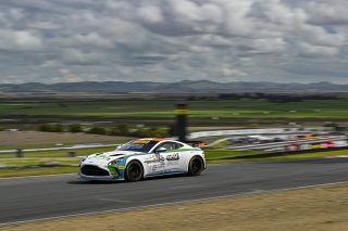 #15 Aston Martin Vantage AMR GT4 of Adrian Comstock and Thomas Merrill, Archangel Motorsports, GT4 America, Pro-Am, SRO America, Sonoma Raceway, Sonoma, CA March 28-30, 2025
 | Fred Hardy | www.FredHardyPhoto.com for SRO ©2025