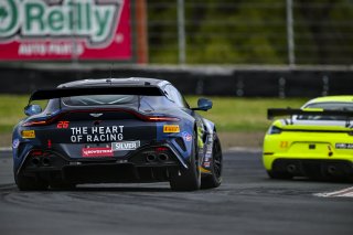 #26 Aston Martin Vantage AMR GT4 EVO of Hannah Grisham and Hannah Greenemeier, Heart of Racing Team, GT4 America, Silver, SRO America, Sonoma Raceway, Sonoma, CA March 28-30, 2025
 | Fred Hardy | www.FredHardyPhoto.com for SRO ©2025