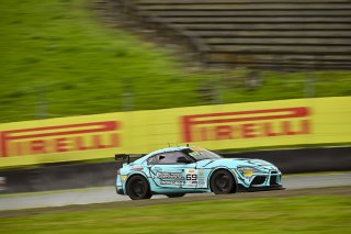 #69 Toyota Gazoo Racing GR Supra GT4 EVO2 of Anthony McIntosh and Parker Thompson, JTR Motorsports Engineering, GT4 America, Pro-Am, SRO America, Sonoma Raceway, Sonoma, CA March 28-30, 2025
 | Fred Hardy | www.FredHardyPhoto.com for SRO &copy;2025