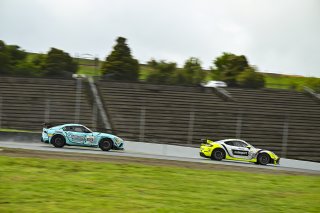 #23 Porsche 718 Cayman GT4 RS Clubsport of Michael Auriemma and Matheus Leist, NOLASPORT, GT4 America, Pro-Am, SRO America, Sonoma Raceway, Sonoma, CA March 28-30, 2025 #69 Toyota Gazoo Racing GR Supra GT4 EVO2 of Anthony McIntosh and Parker Thompson, JTR | Fred Hardy | www.FredHardyPhoto.com for SRO &copy;2025