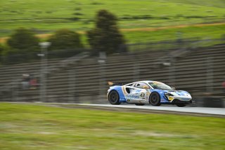 #43 McLaren Artura GT4 of Alex Vogel and Matthew Bell, P1 Groupe, GT4 America, Silver, SRO America, Sonoma Raceway, Sonoma, CA March 28-30, 2025
 | Fred Hardy | www.FredHardyPhoto.com for SRO ©2025