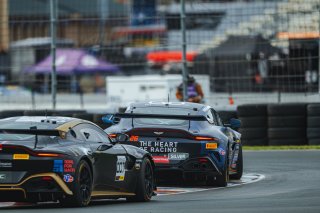 #26 Aston Martin Vantage AMR GT4 EVO of Hannah Grisham and Hannah Greenemeier, Heart of Racing Team, GT4 America, Silver, SRO America, Sonoma Raceway, Sonoma, CA March 28-30, 2025
 | Fred Hardy | www.FredHardyPhoto.com for SRO ©2025