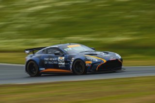 #26 Aston Martin Vantage AMR GT4 EVO of Hannah Grisham and Hannah Greenemeier, Heart of Racing Team, GT4 America, Silver, SRO America, Sonoma Raceway, Sonoma, CA March 28-30, 2025
 | Fred Hardy | www.FredHardyPhoto.com for SRO ©2025