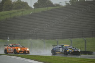 #26 Aston Martin Vantage AMR GT4 EVO of Hannah Grisham and Hannah Greenemeier, Heart of Racing Team, GT4 America, Silver, SRO America, Sonoma Raceway, Sonoma, CA March 28-30, 2025 #69 Toyota Gazoo Racing GR Supra GT4 EVO2 of Anthony McIntosh and Parker Th | Fred Hardy | www.FredHardyPhoto.com for SRO ©2025