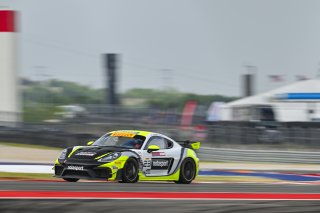 #23 Porsche 718 Cayman GT4 RS Clubsport of Michael Auriemma and Matheus Leist, NOLASPORT, GT4 America, Pro-Am, SRO America, Circuit of the Americas, Austin, TX April 25 -27, 2025
 | Fred Hardy | www.FredHardyPhoto.com  &copy;2025