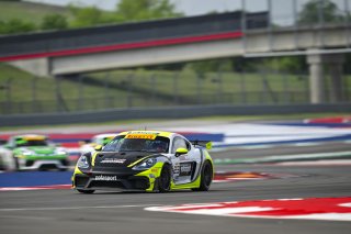 #23 Porsche 718 Cayman GT4 RS Clubsport of Michael Auriemma and Matheus Leist, NOLASPORT, GT4 America, Pro-Am, SRO America, Circuit of the Americas, Austin, TX April 25 -27, 2025
 | Fred Hardy | www.FredHardyPhoto.com  &copy;2025