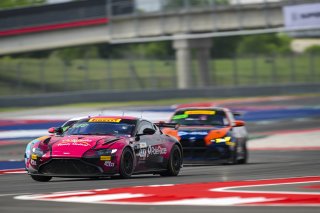 #07 Aston Martin Vantage AMR GT4 of Alex Garcia and Michael Garcia, Skip Barber Racing, GT4 America, Am, SRO America, Circuit of the Americas, Austin, TX April 25 -27, 2025
 | Fred Hardy | www.FredHardyPhoto.com  ©2025