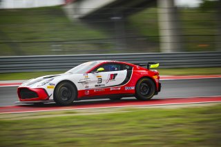 #3 Aston Martin Vantage AMR GT4 of Jesse Webb and Jonathan Neudorf, JMF Motorsports, GT4 America, Silver, SRO America, Circuit of the Americas, Austin, TX April 25 -27, 2025
 | Fred Hardy | www.FredHardyPhoto.com  ©2025