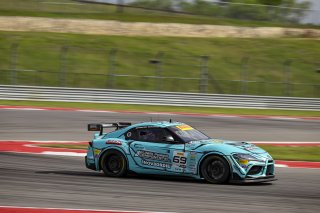 #69 Toyota Gazoo Racing GR Supra GT4 EVO2 of Anthony McIntosh and Parker Thompson, JTR Motorsports Engineering, GT4 America, Pro-Am, SRO America, Circuit of the Americas, Austin, TX April 25 -27, 2025
 | Fred Hardy | www.FredHardyPhoto.com  &copy;2025