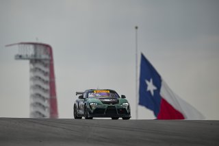 #606 Toyota Gazoo Racing GR Supra GT4 EVO2 of Allen Patten and Laura Hayes, Thunder Bunny Racing, GT4 America, Am, SRO America, Circuit of the Americas, Austin, TX April 25 -27, 2025 | Fred Hardy | www.FredHardyPhoto.com  &copy;2025