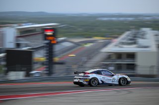 #77 Porsche 718 Cayman GT4 RS Clubsport of Danny Dyszelski and Alex Ellis, VPX Motorsport, GT4 America, Silver, SRO America, Circuit of the Americas, Austin, TX April 25 -27, 2025
 | Fred Hardy | www.FredHardyPhoto.com  &copy;2025