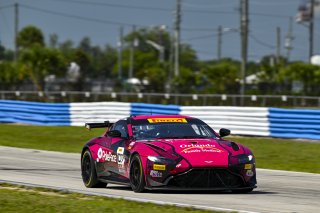 #07 Aston Martin Vantage AMR GT4 of Alex Garcia and Michael Garcia, Skip Barber Racing, GT4 America, Am, SRO America, Sebring International Raceway, Sebring, FL May 15 - 18, 2025
 | Fred Hardy | www.FredHardyPhoto.com for SRO America ©2025