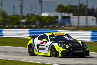#23 Porsche 718 Cayman GT4 RS Clubsport of Michael Auriemma and Matheus Leist, NOLASPORT, GT4 America, Pro-Am, SRO America, Sebring International Raceway, Sebring, FL May 15 - 18, 2025
 | Fred Hardy | www.FredHardyPhoto.com for SRO America &copy;2025