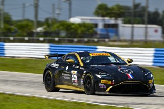#007 Aston Martin Vantage AMR GT4 of Tim Savage and Dwayne Moses, ProSport Competition, GT4 America, TBC, SRO America, Sebring International Raceway, Sebring, FL May 15 - 18, 2025
 | Fred Hardy | www.FredHardyPhoto.com for SRO America &copy;2025