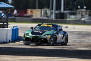 #606 Toyota Gazoo Racing GR Supra GT4 EVO2 of Allen Patten and Laura Hayes, Thunder Bunny Racing, GT4 America, Am, SRO America, Sebring International Raceway, Sebring, FL May 15 - 18, 2025
 | Fred Hardy | www.FredHardyPhoto.com for SRO America ©2025