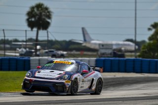 #77 Porsche 718 Cayman GT4 RS Clubsport of Danny Dyszelski and Alex Ellis, VPX Motorsport, GT4 America, Silver, SRO America, Sebring International Raceway, Sebring, FL May 15 - 18, 2025
 | Fred Hardy | www.FredHardyPhoto.com for SRO America &copy;2025