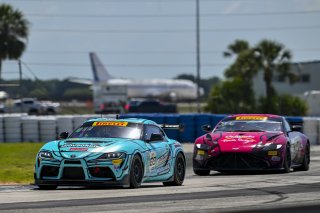 n#69 Toyota Gazoo Racing GR Supra GT4 EVO2 of Anthony McIntosh and Parker Thompson, JTR Motorsports Engineering, GT4 America, Pro-Am, SRO America, Sebring International Raceway, Sebring, FL May 15 - 18, 2025
 | Fred Hardy | www.FredHardyPhoto.com for SRO America &copy;2025