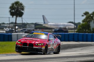 #82 BMW M4 GT4 (G82) EVO of James Walker Jr and Tyler McQuarrie, BimmerWorld, GT4 America, Pro-Am, SRO America, Sebring International Raceway, Sebring, FL May 15 - 18, 2025
 | Fred Hardy | www.FredHardyPhoto.com for SRO America ©2025