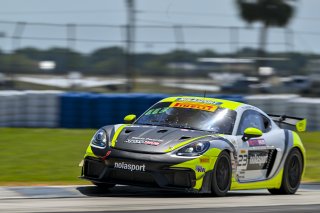 #23 Porsche 718 Cayman GT4 RS Clubsport of Michael Auriemma and Matheus Leist, NOLASPORT, GT4 America, Pro-Am, SRO America, Sebring International Raceway, Sebring, FL May 15 - 18, 2025
 | Fred Hardy | www.FredHardyPhoto.com for SRO America ©2025