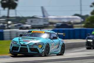 #69 Toyota Gazoo Racing GR Supra GT4 EVO2 of Anthony McIntosh and Parker Thompson, JTR Motorsports Engineering, GT4 America, Pro-Am, SRO America, Sebring International Raceway, Sebring, FL May 15 - 18, 2025
 | Fred Hardy | www.FredHardyPhoto.com for SRO America &copy;2025