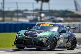 #606 Toyota Gazoo Racing GR Supra GT4 EVO2 of Allen Patten and Laura Hayes, Thunder Bunny Racing, GT4 America, Am, SRO America, Sebring International Raceway, Sebring, FL May 15 - 18, 2025
 | Fred Hardy | www.FredHardyPhoto.com for SRO America ©2025