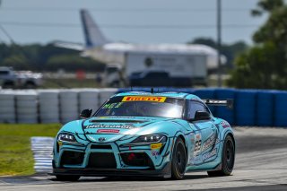 #69 Toyota Gazoo Racing GR Supra GT4 EVO2 of Anthony McIntosh and Parker Thompson, JTR Motorsports Engineering, GT4 America, Pro-Am, SRO America, Sebring International Raceway, Sebring, FL May 15 - 18, 2025
 | Fred Hardy | www.FredHardyPhoto.com for SRO America &copy;2025