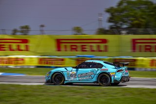 #69 Toyota Gazoo Racing GR Supra GT4 EVO2 of Anthony McIntosh and Parker Thompson, JTR Motorsports Engineering, GT4 America, Pro-Am, SRO America, Sebring International Raceway, Sebring, FL May 15 - 18, 2025
 | Fred Hardy | www.FredHardyPhoto.com for SRO America &copy;2025