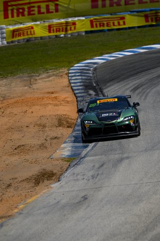 #606 Toyota Gazoo Racing GR Supra GT4 EVO2 of Allen Patten and Laura Hayes, Thunder Bunny Racing, GT4 America, Am, SRO America, Sebring International Raceway, Sebring, FL May 15 - 18, 2025
 | Fred Hardy | www.FredHardyPhoto.com for SRO America ©2025