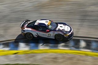 #77 Porsche 718 Cayman GT4 RS Clubsport of Danny Dyszelski and Alex Ellis, VPX Motorsport, GT4 America, Silver, SRO America, Sebring International Raceway, Sebring, FL May 15 - 18, 2025
 | Fred Hardy | www.FredHardyPhoto.com for SRO America &copy;2025