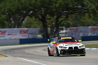 #52 BMW M4 GT4 (G82) EVO of Zac Anderson and Colin Garett, AutoTechnic Racing, GT4 America, Silver, SRO America, Sebring International Raceway, Sebring, FL May 15 - 18, 2025
 | SRO Motorsports Group