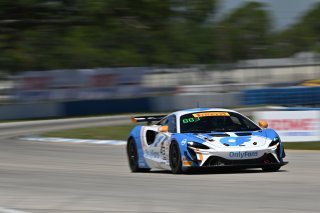 #43 McLaren Artura GT4 of Alex Vogel and Matthew Bell, P1 Groupe, GT4 America, Pro-Am, SRO America, Sebring International Raceway, Sebring, FL May 15 - 18, 2025
 | SRO Motorsports Group