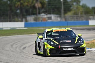 #23 Porsche 718 Cayman GT4 RS Clubsport of Michael Auriemma and Matheus Leist, NOLASPORT, GT4 America, Pro-Am, SRO America, Sebring International Raceway, Sebring, FL May 15 - 18, 2025
 | SRO Motorsports Group