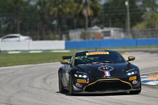 #007 Aston Martin Vantage AMR GT4 of Tim Savage and Dwayne Moses, ProSport Competition, GT4 America, TBC, SRO America, Sebring International Raceway, Sebring, FL May 15 - 18, 2025
 | SRO Motorsports Group