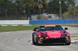 #07 Aston Martin Vantage AMR GT4 of Alex Garcia and Michael Garcia, Skip Barber Racing, GT4 America, Am, SRO America, Sebring International Raceway, Sebring, FL May 15 - 18, 2025
 | SRO Motorsports Group