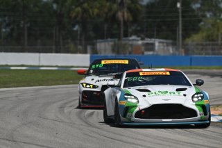 #15 Aston Martin Vantage AMR GT4 of Adrian Comstock and Thomas Merrill, Archangel Motorsports, GT4 America, Pro-Am, SRO America, Sebring International Raceway, Sebring, FL May 15 - 18, 2025
 | SRO Motorsports Group
