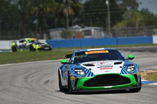 #39 Aston Martin Vantage AMR GT4 of Max Hewitt and Luca Mars, van der Steur Racing, GT4 America, Silver, SRO America, Sebring International Raceway, Sebring, FL May 15 - 18, 2025
 | SRO Motorsports Group