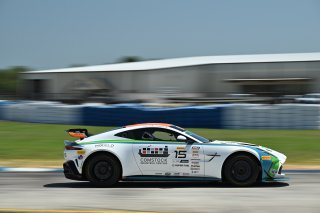 #15 Aston Martin Vantage AMR GT4 of Adrian Comstock and Thomas Merrill, Archangel Motorsports, GT4 America, Pro-Am, SRO America, Sebring International Raceway, Sebring, FL May 15 - 18, 2025
 | SRO Motorsports Group