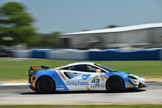 #43 McLaren Artura GT4 of Alex Vogel and Matthew Bell, P1 Groupe, GT4 America, Pro-Am, SRO America, Sebring International Raceway, Sebring, FL May 15 - 18, 2025
 | SRO Motorsports Group