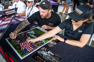 Autograph Session at GT4 America, SRO America, Virginia International Raceway, Alton, VA, July 17-20, 2025.
 | SRO Motorsports Group